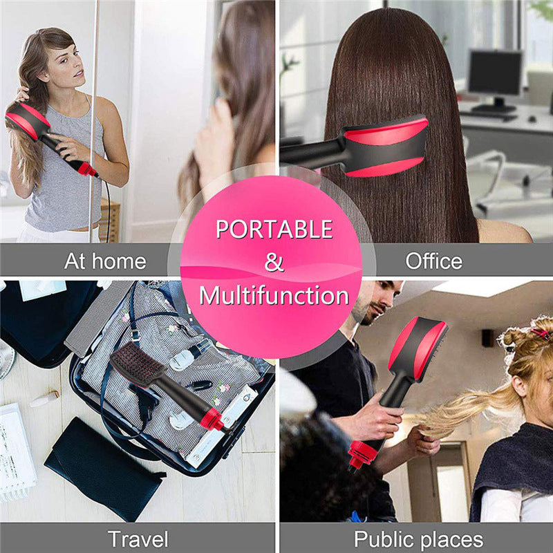 2-In-1 Anion Hot Air Comb Straight Dual Purpose Direct Heating Air Comb Negative Ion Household Hair Dryer