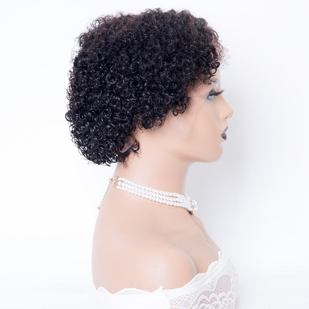 Raw Hair Transparent Lace New 4C Edges Curly Baby Hairline Best Hd Human Hair Lace Front Wigs For Beauty Women