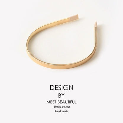 Minimalist metal spring hair clip fine hairpin head clip