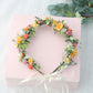 Colorful Rose Crown Hair Hoop Daisy Water Grass Headwear Party Gift Bridal Photo Shooting Wreath