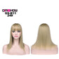 women Bob Wig With Bangs Short Straight Wigs party Synthetic Hair Heat Resistant Fiber fake hair Halloween Perucas