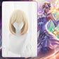 League of Legends cosplay wig with big elements makes Lacus cosplay fake hair game style short hair