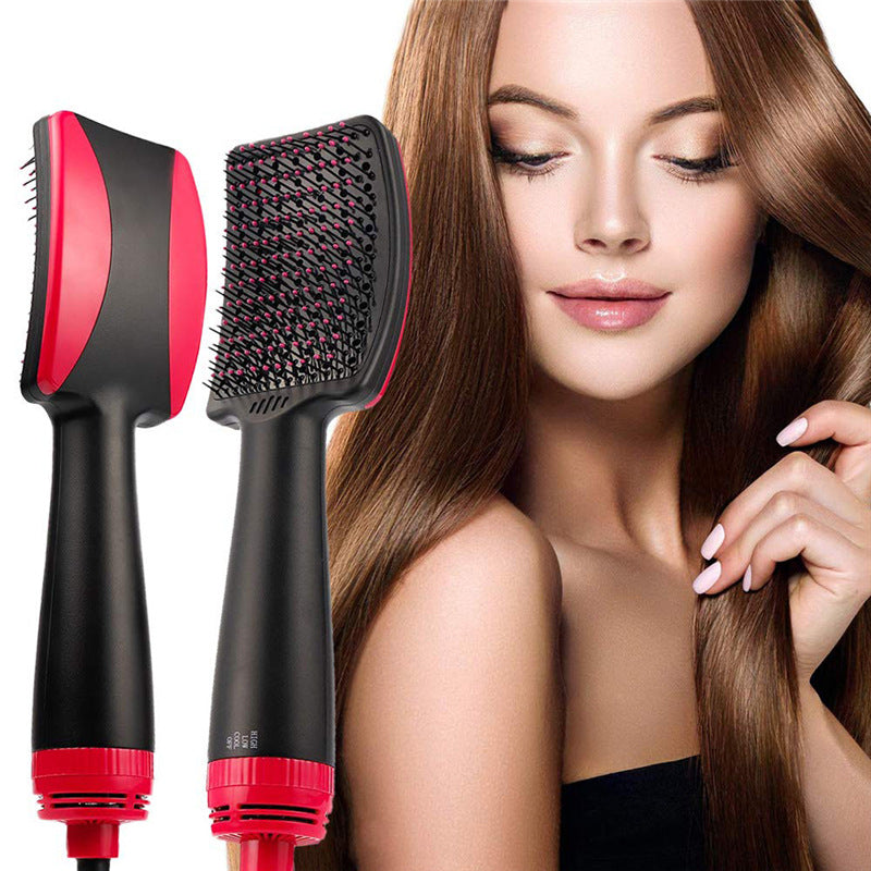 2-In-1 Anion Hot Air Comb Straight Dual Purpose Direct Heating Air Comb Negative Ion Household Hair Dryer