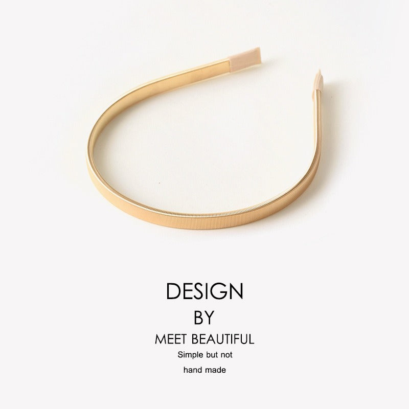 Minimalist metal spring hair clip fine hairpin head clip