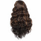 European and American Small Lace Wig Headsets with Intermediate Color Small Lace Center Split Large Wavy Long Curly Wigs