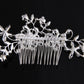 Hair comb, bridal rhinestone and pearl headdress, wedding dress accessories