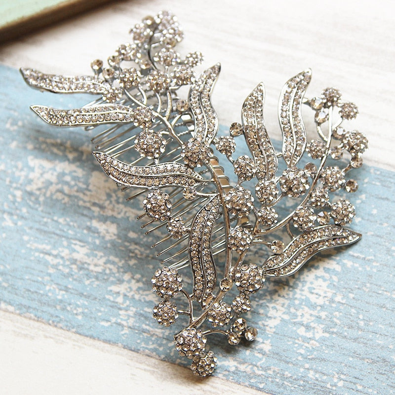 Bridesmaid Hair Comb Women Wedding Hair Accessories Leaves Bridal Headpiece Hair Accessories Wedding Jewelry Bridal Hair Piece