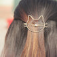 Fashion Hollow Cute Cat Hair Pin Imitation Pearl Hairpin Hair Side Clip Hair Accessories Hair Barrette For Women Girl Gifts