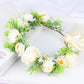 Hawaiian Wreath Bridal Fairy Simulation Starry Sky Flower Headwear Children's Photography Hair Accessories Hair Hoops