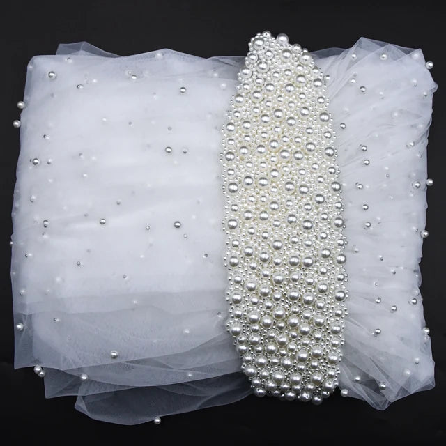 Pearl Hair Band Bridal Veils Extra Long Royal Cathedral Length Veil Wedding Veils with Comb Wedding Hair Accessories