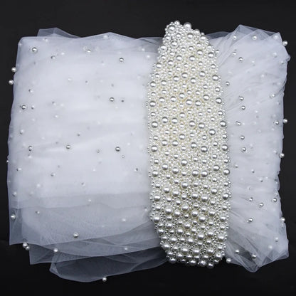 Pearl Hair Band Bridal Veils Extra Long Royal Cathedral Length Veil Wedding Veils with Comb Wedding Hair Accessories