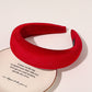 Wide edge velvet sponge hair clip for women's head clip high skull top hair clip