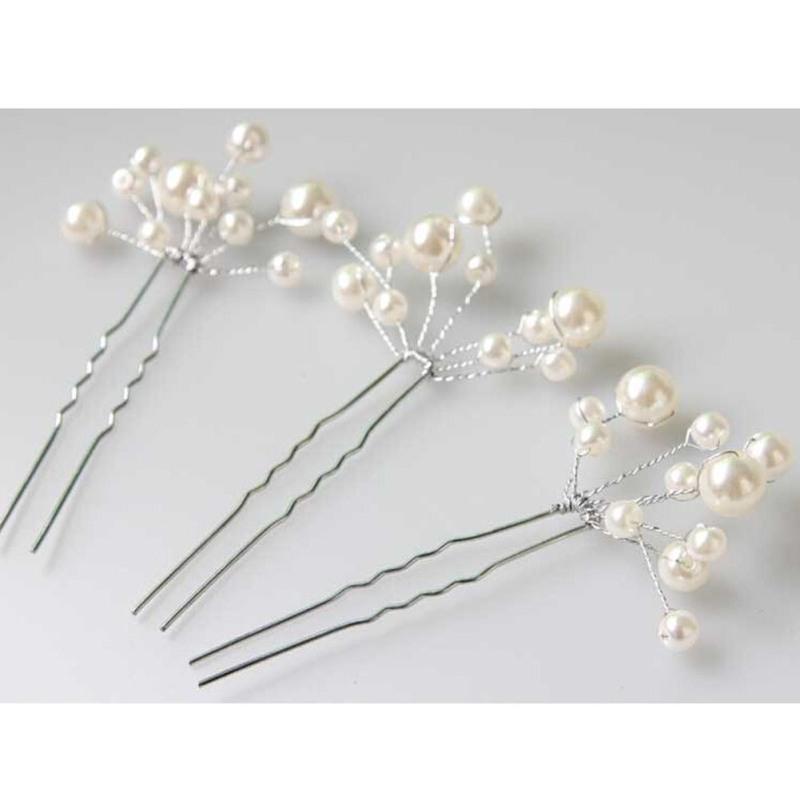 6 Pieces Wedding Bridal Hair Jewelry