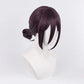 chainsaw man raiju one-piece deep purple cosplay wig