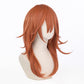 Anime wig cosplay chainsaw human chainsaw angel demon dark orange upturned wig headband