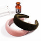 Wide edge velvet sponge hair clip for women's head clip high skull top hair clip