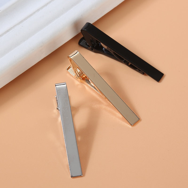 New Fashion Tie Clip Accessories Stainless Steel Tie Clip Men's Simple Shirt Clip