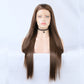 Wig Ladies Wig Front Lace Large Lace Ladies Chemical Fiber Wig Headgear Lace wigs Long Straight Hair