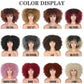 Female Hair African Small Curly Hair Explosion Head Black Chemical Fiber Wig Full Head Set