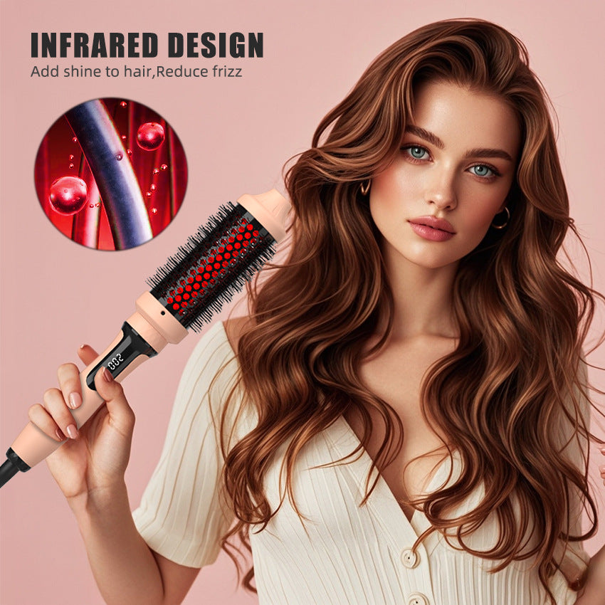 Infrared curling iron multifunctional straightener 2-in-1 straight hair comb curling iron dual-purpose electric heating comb