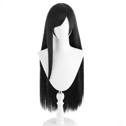 Tifa cos wig Final Fantasy 7 remake Tifa cos wig black simulation scalp cosplay fake hair game