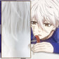 Blue prison Makoto Shirou cosplay wig silver white upturned short hair cosplay fake hair style