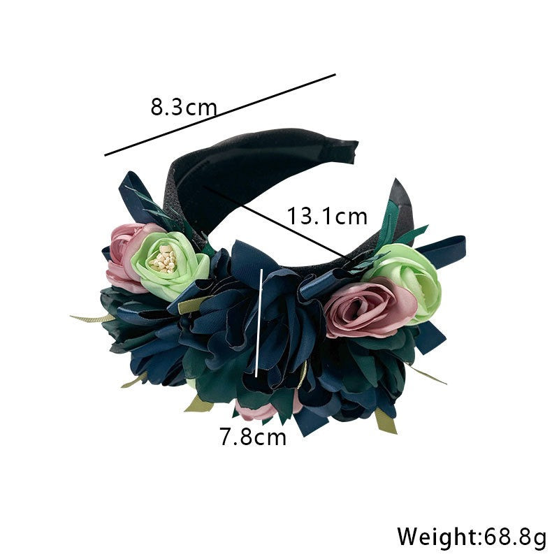 Fashion handmade fabric headband hair clip headwear