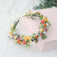 Colorful Rose Crown Hair Hoop Daisy Water Grass Headwear Party Gift Bridal Photo Shooting Wreath