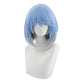 League of Legends cosplay wig, blue and white porcelain, Erelia knife girl cosplay, fake hair, short hair style
