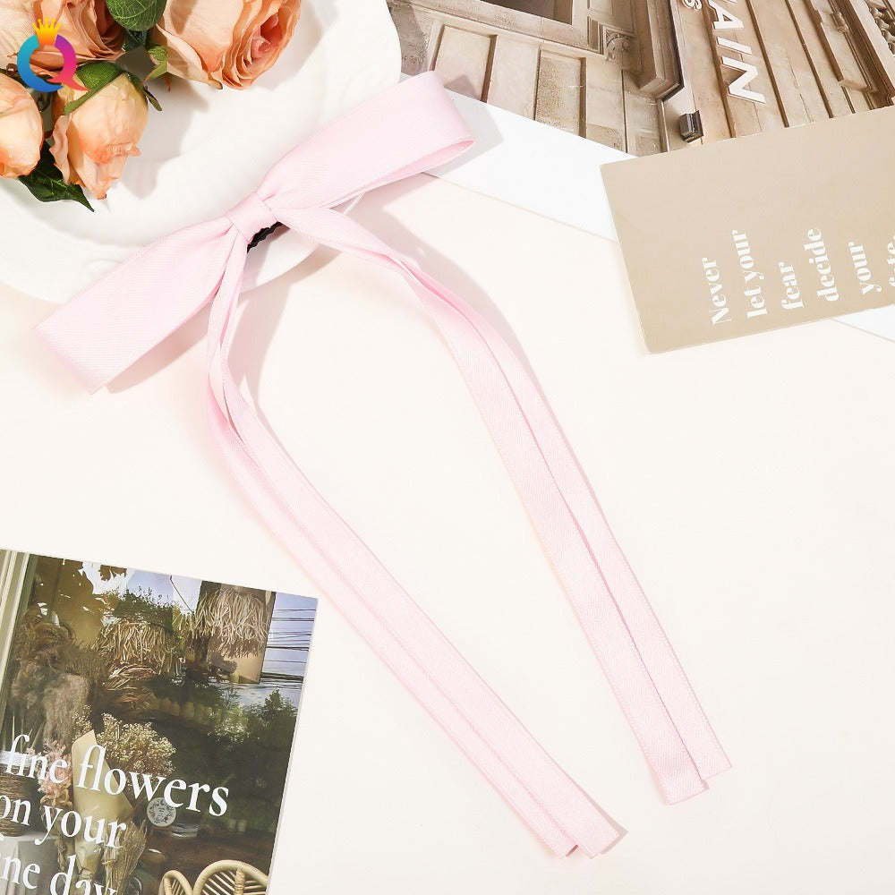 Ribbon tied hair clip, bow tie, ribbon ribbon hair clip, sweet and cute side duckbill clip hair accessory