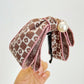 Small Fragrant Japanese Checker Bowknot Banana Clip Vertical Clip Pearl Horsetail Clip Hair Clip Headwear R560