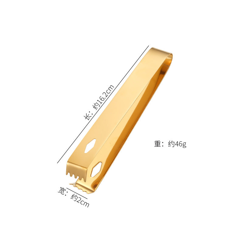 304 Stainless Steel Ice Clip Spot Ice Cube Clip 16cm Buffet Clip Bar Bartender Clip