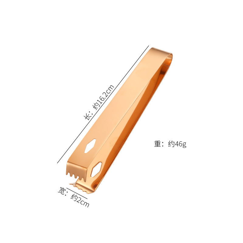 304 Stainless Steel Ice Clip Spot Ice Cube Clip 16cm Buffet Clip Bar Bartender Clip