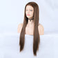 Wig Ladies Wig Front Lace Large Lace Ladies Chemical Fiber Wig Headgear Lace wigs Long Straight Hair