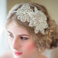 Sweet princess bridal headgear handmade crystal inlaid rhinestone flower cloth headband hair ornament