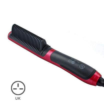 Dual-Purpose Hair Straight Styler Straightener Hair Curler Curling Ceramics Styling Straightener Combs Hair Stick for Women Men
