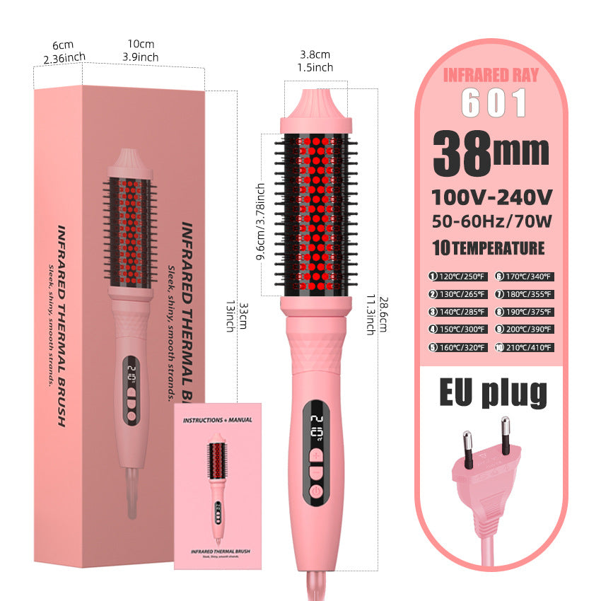 Infrared curling iron multifunctional straightener 2-in-1 straight hair comb curling iron dual-purpose electric heating comb