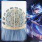 League of Legends cosplay wig, blue and white porcelain, Erelia knife girl cosplay, fake hair, short hair style