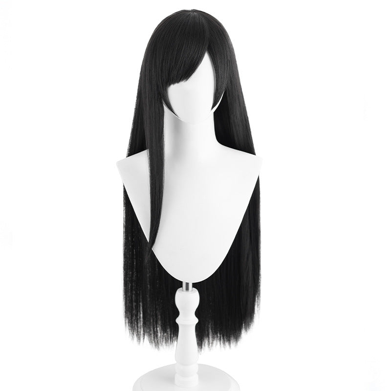 Tifa cos wig Final Fantasy 7 remake Tifa cos wig black simulation scalp cosplay fake hair game