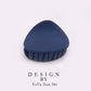 Korean Fashion Design Women Hair Claw Solid Color Hair Crab Retro Square Scrub Hair Clips