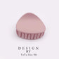 Korean Fashion Design Women Hair Claw Solid Color Hair Crab Retro Square Scrub Hair Clips