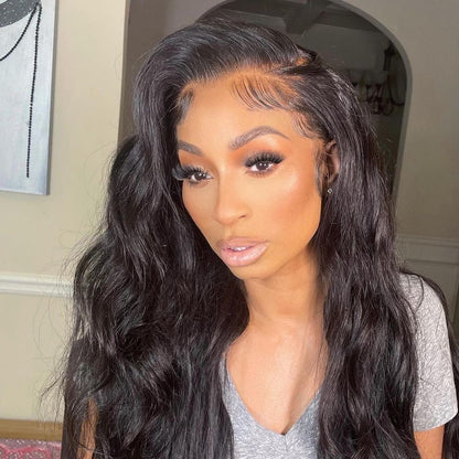 100% Human Hair 8''-30'' Full Lace Wig with Body Wave for Women