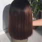 Well Textured Light Brown Lace 130% 150% Density Brown Short Bob 360 Lace Wigs For Women