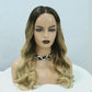 22 Inch 100% European Virgin Hair Pic Texture Highlight Color Hair 13*6 Lace Front Wig