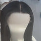 18 Inch Natural Color European Virgin Hair Silky Straight Medium Cap Raw Human Hair Full Lace Wig With Baby Hair