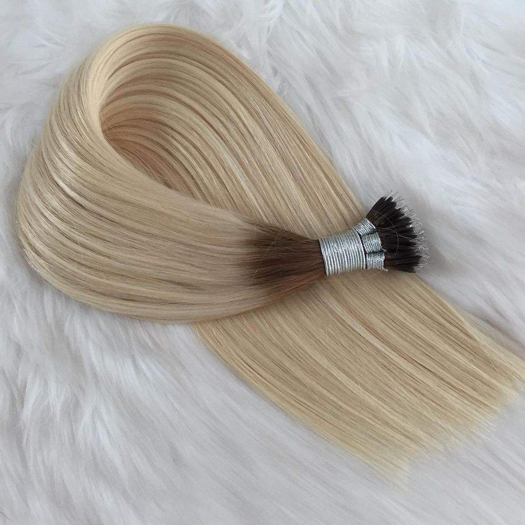 Silky Straight Virgin Real Hair Human Nano Link Hair Extension Vendors Wigs Brazilian In Bulk