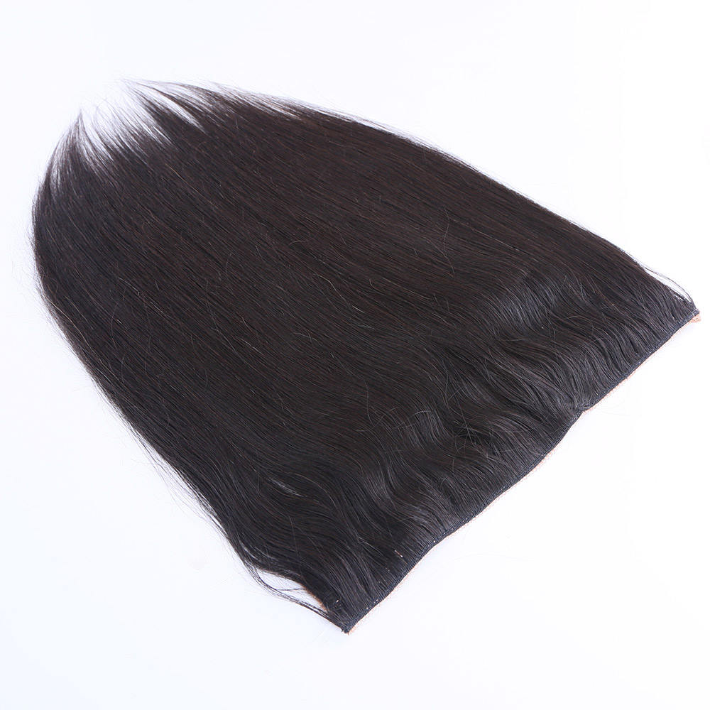 10 inch Women Hair Extension Natural Black Color Clip in Hair Extension Raw Indian Remy Hair