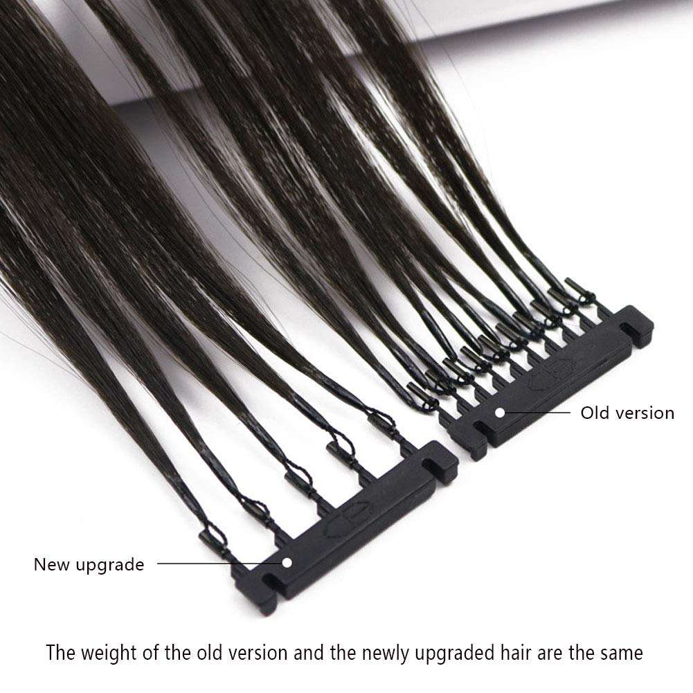 6D Hair Extensions Human Hair 6D-1 Hair Extension Straight Invisible Tiny Loop for Salon