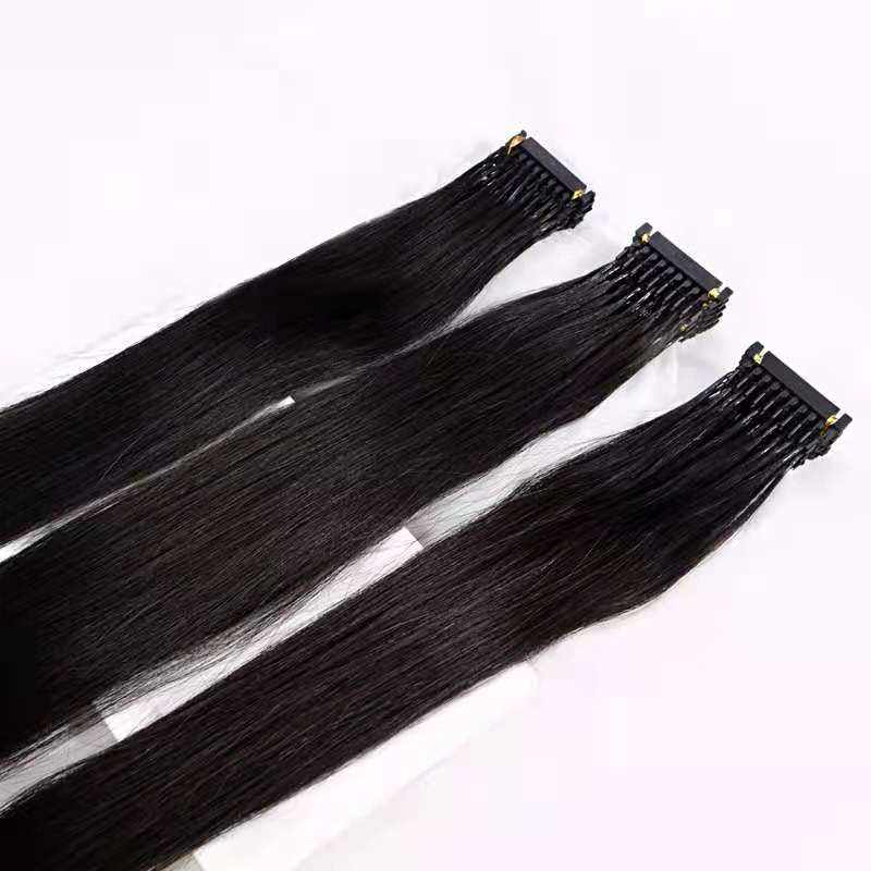 6D Hair Extensions Human Hair 6D-1 Hair Extension Straight Invisible Tiny Loop for Salon