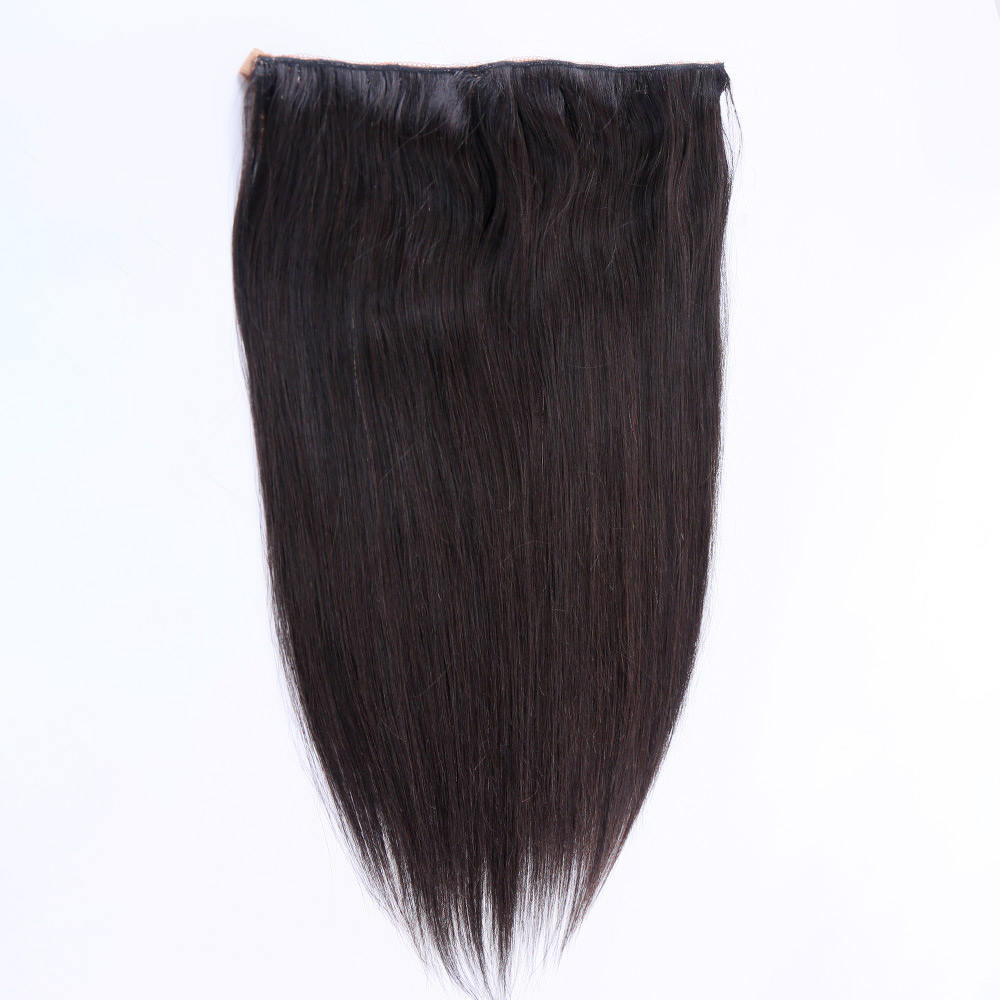 10 inch Women Hair Extension Natural Black Color Clip in Hair Extension Raw Indian Remy Hair